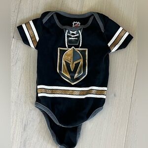 Las Vegas Golden knights Black and Gold Kids One Piece size 12 months